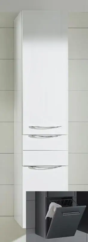 Geprüft Pelipal 6025 Hochschrank mit Wäschekippe 45 cm 6025-HSW 45-04