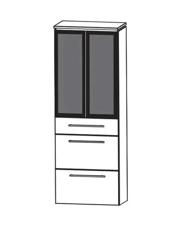 Günstig Puris Fine Line Bad-Hochschrank 60 cm breit HNA0962