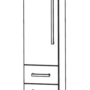 Zertifiziert Puris Speed Bad-Mittelschrank 40 cm breit MNA884A