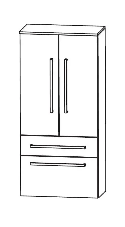 Geprüft Puris Speed Bad-Mittelschrank 60 cm breit MNA886A