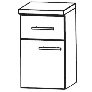 Top-Angebot Puris Classic Line Bad-Unterschrank 40 cm breit UNA324A7M