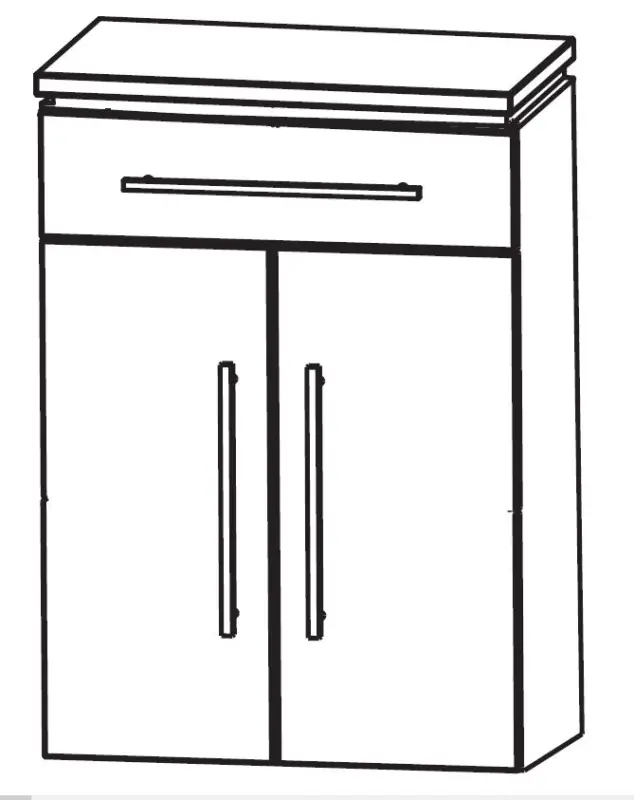 Puris Cool Line Bad-Highboard 60 cm breit HBA556A5M Letzte Chance