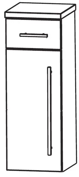 Aktuell Puris Star Line Bad-Highboard 30 cm breit HBA553A7M