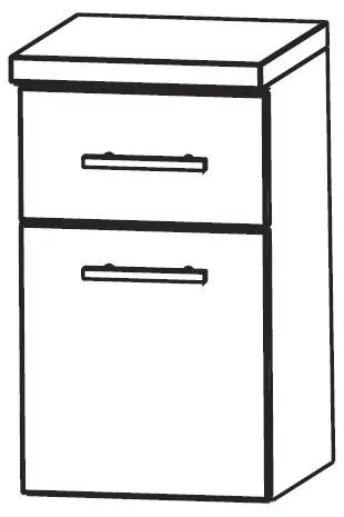 Puris Crescendo Bad-Unterschrank 30 cm breit UNA343A7M Rabatt