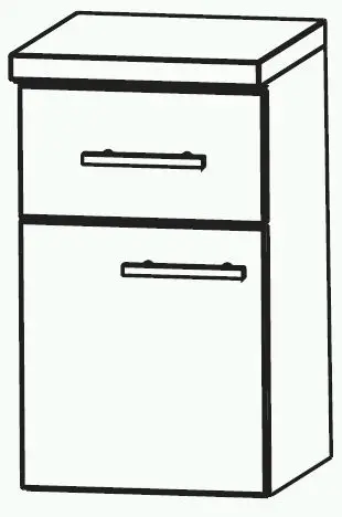 Schnäppchen Puris Swing Bad-Unterschrank 40 cm breit UNA324A7M