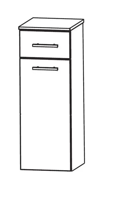 Nur Für Kurze Zeit Puris WoW Bad-Highboard 40 cm breit HBA554AW