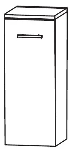 Puris Fresh Bad-Highboard 40 cm breit HBA414W01 Gratis Versand
