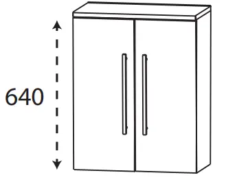 Puris Protection1 - Highboard HBA416A01 / 60 cm Preisreduziert
