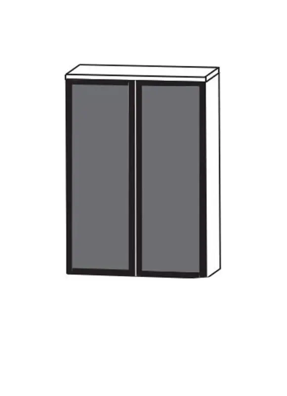 Puris Vialli Highboard 60 cm breit mit Rauchglas - HBA516R6 Markenware