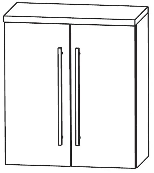 Garantierte Lieferung Puris Star Line Bad-Oberschrank 60 cm breit OGA416A7