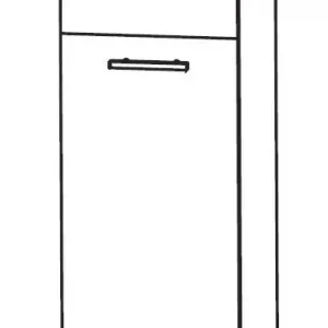 Zertifiziert Puris Quada Bad-Highboard 40 cm breit HBA554W1S