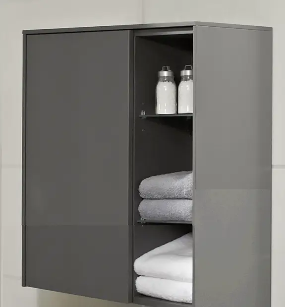 Pelipal 6010 Bad-Wandschrank mit Regal 57 cm breit 6010-WSR 01 Preisreduziert
