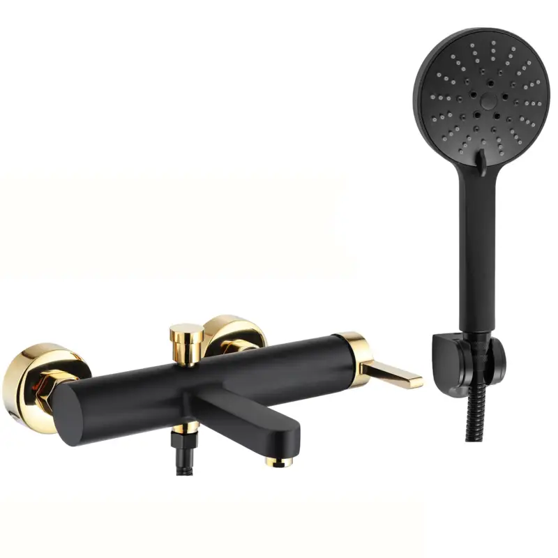 Angebot Wannenarmatur REA Polo Black Gold
