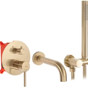 Wochenendangebot WannenarmaturRea Lungo Gold Brush + Box