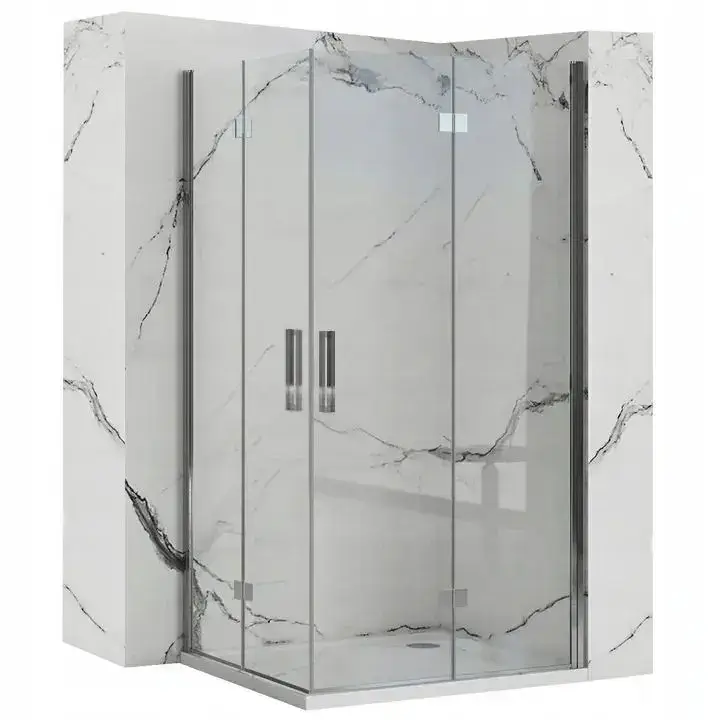 Duschkabine Rea Molier Chrome Double 80x90 Saisonangebot