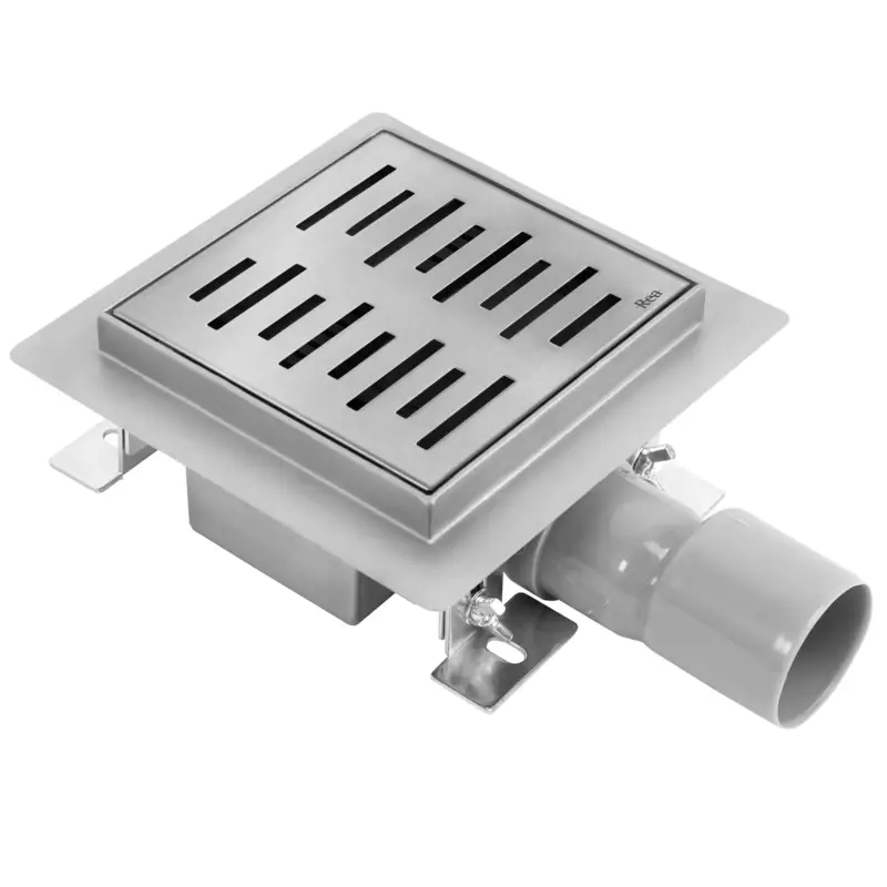 Abverkauf Duschrinne REA LINE 150x150 Nickel Brush