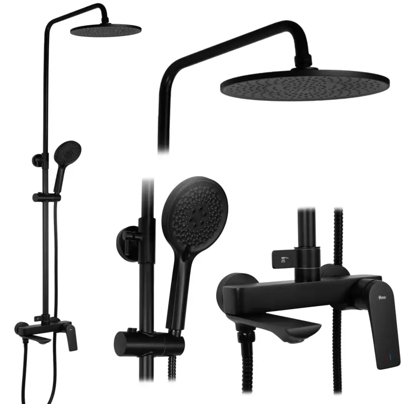 Mega-Angebot Duschgarnitur REA AVALON BLACK