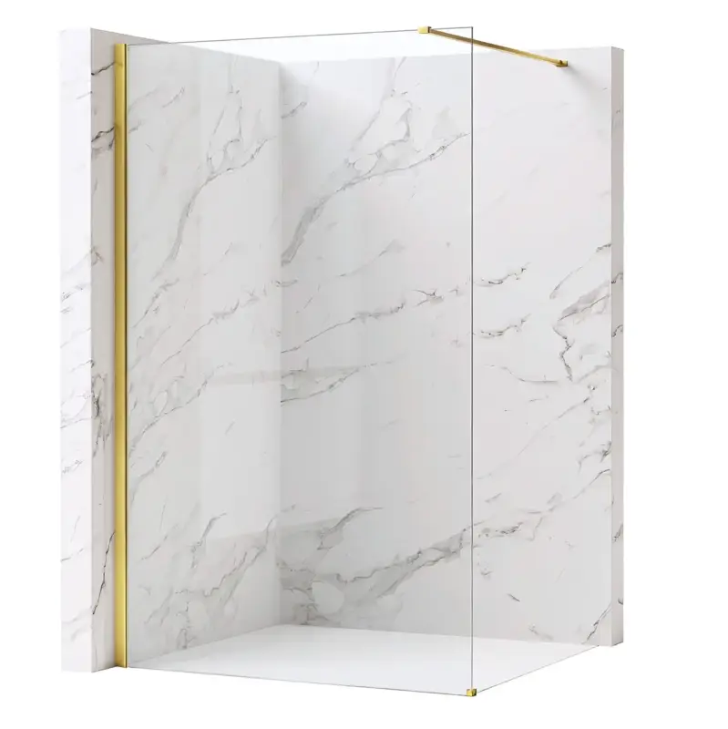 Duschwand Rea Flexi Transparent / Gold 110 Online Kaufen