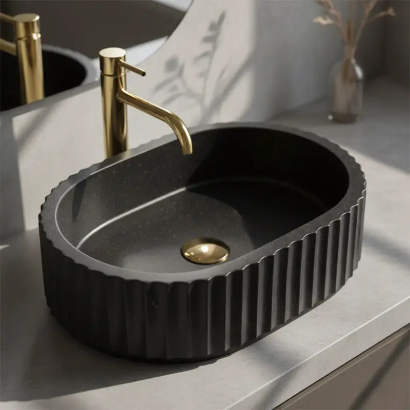 Aufsatzwaschbecken Rea Margaret Black Neue Kollektion