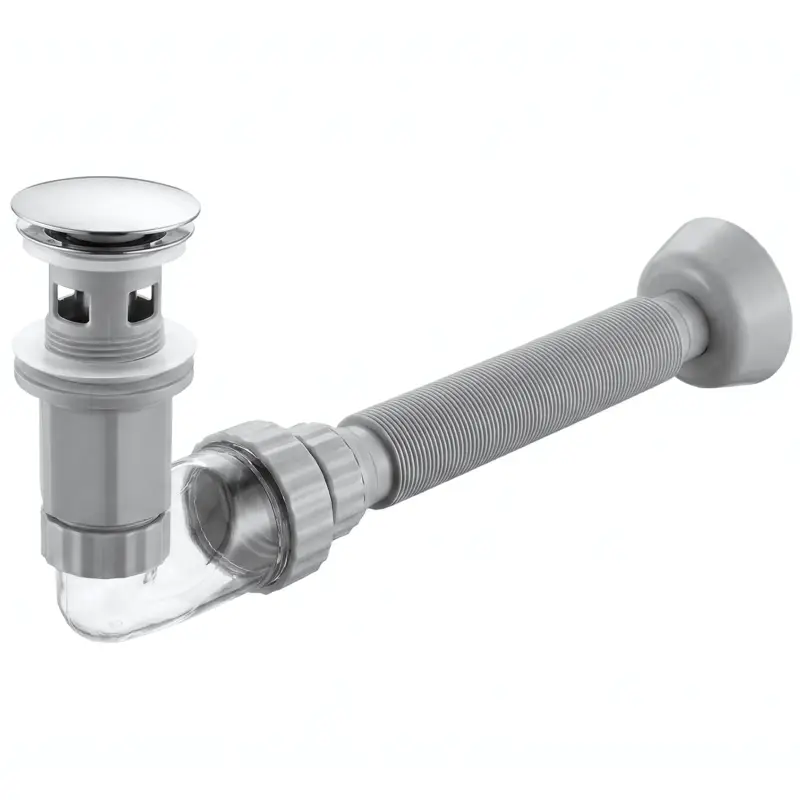 Waschbecken-Siphon Klik-Klak Universal REA Flow Chrome Bestseller