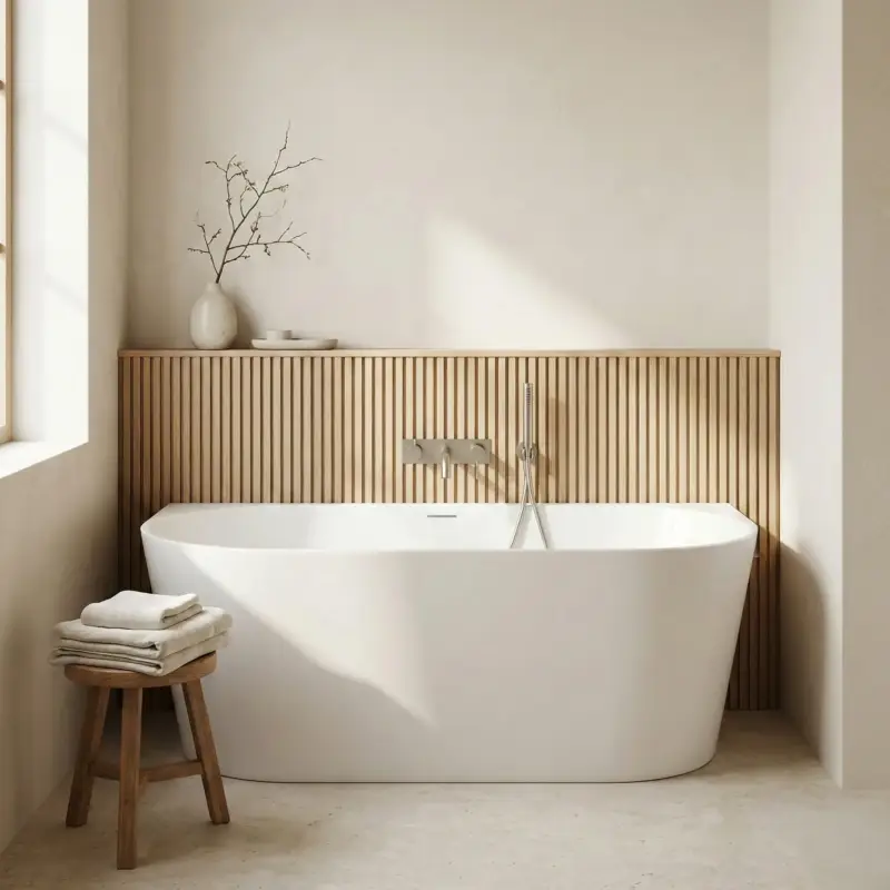 Acryl Wandmontage Badewanne CAPRI SLIM 150cm Neu Im Sortiment