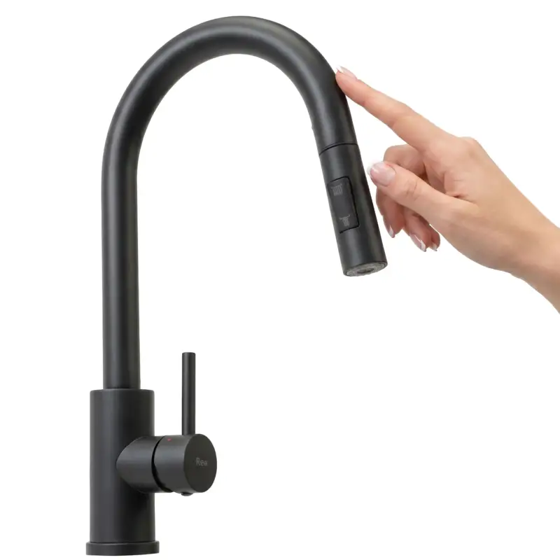 Aktuell Küchearmatur Rea Fresh Touch Black Matt