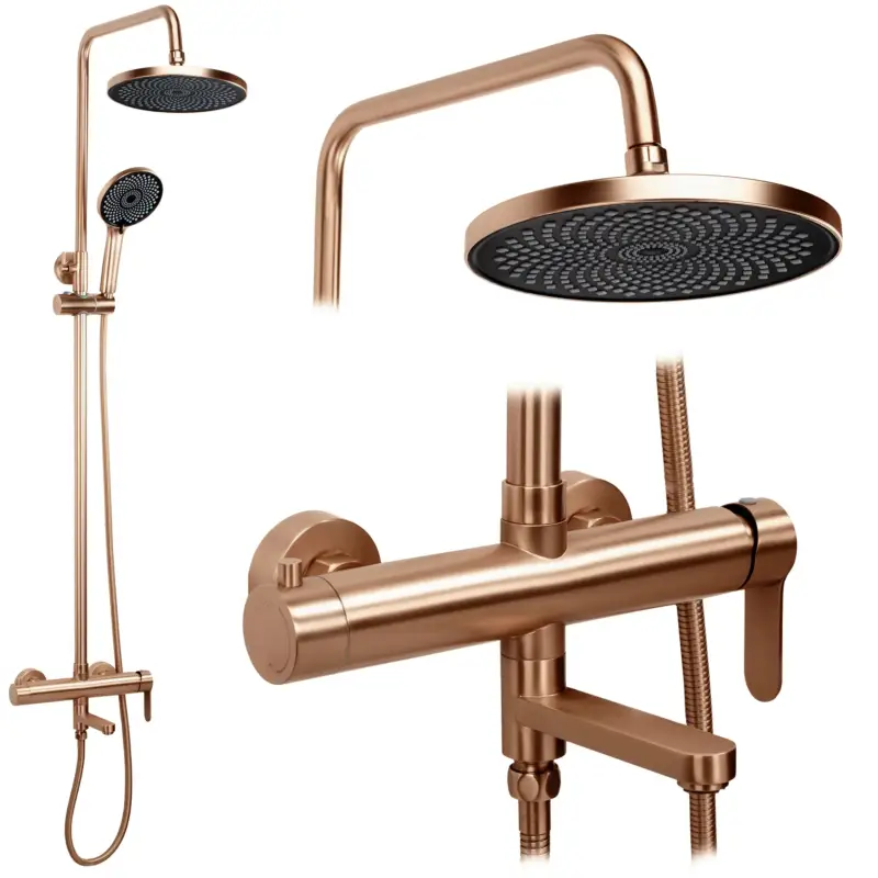 Duschset Rea Arcos brush copper Preis Gesenkt