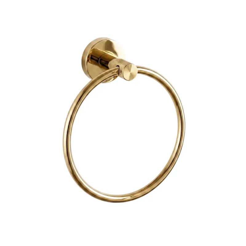 Markenware Handtuchhalter Ring 6610 Modern Gold