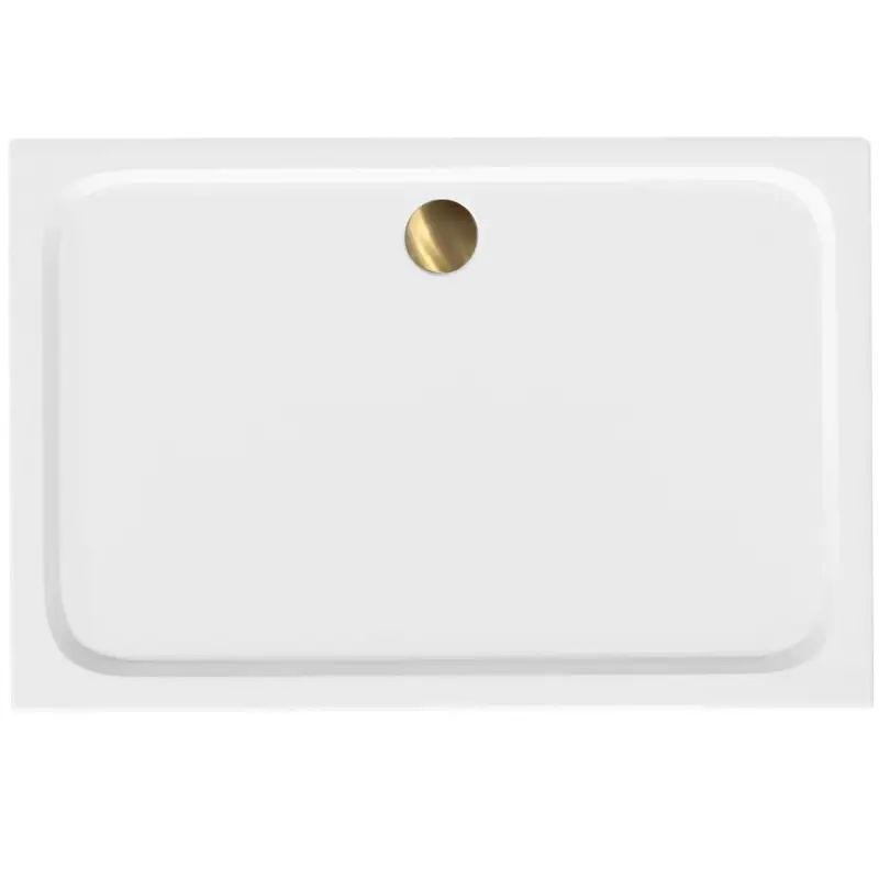 Nur Für Kurze Zeit Acryl Duschwanne Rea Belmond White 90x120 Brush Gold