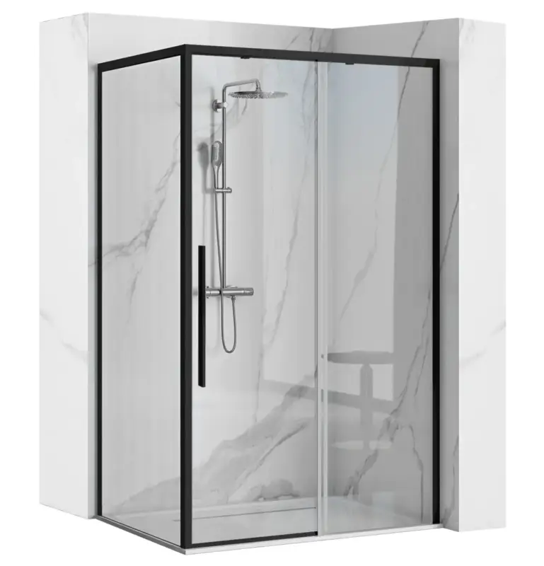 Direkt Vom Hersteller Duschkabine SOLAR BLACK MAT 120x90