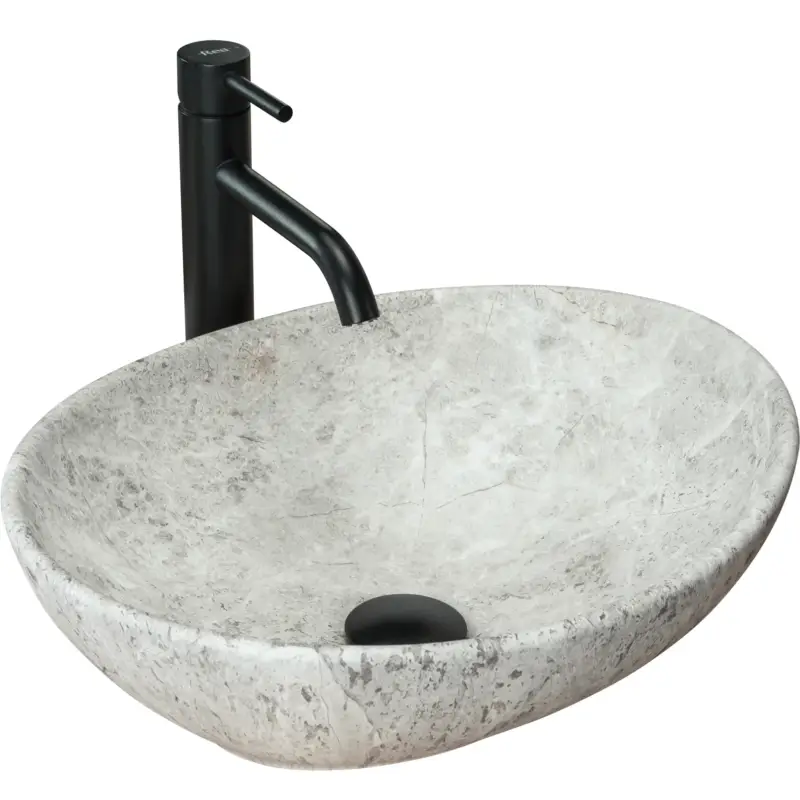 Versand Am Gleichen Tag Aufsatzwaschbecken Rea Sofia Light Stone