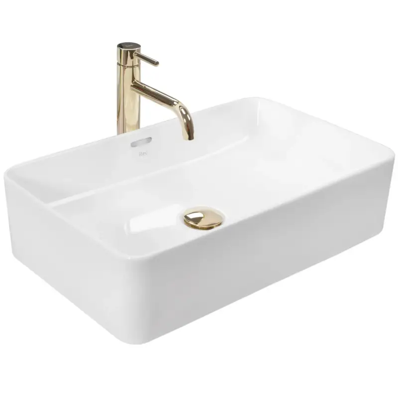 Aufsatzwaschbecken Rea Berta 55 White Begrenztes Angebot