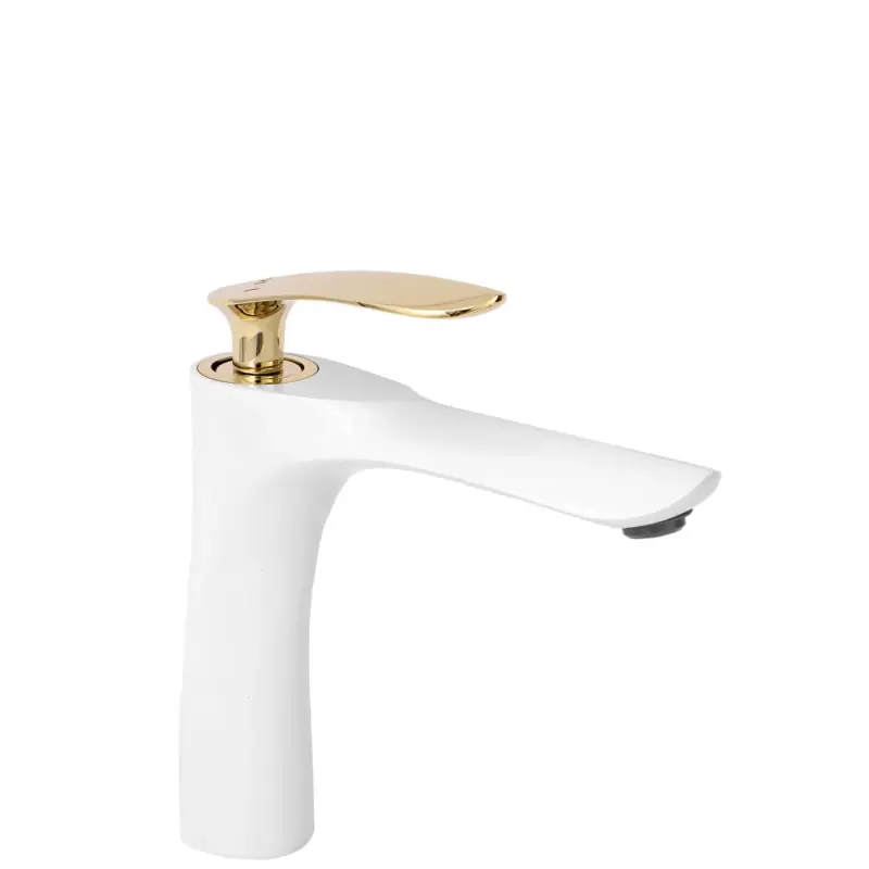 Waschbeckenarmatur Rea Orbit White Gold Low Sonderaktion