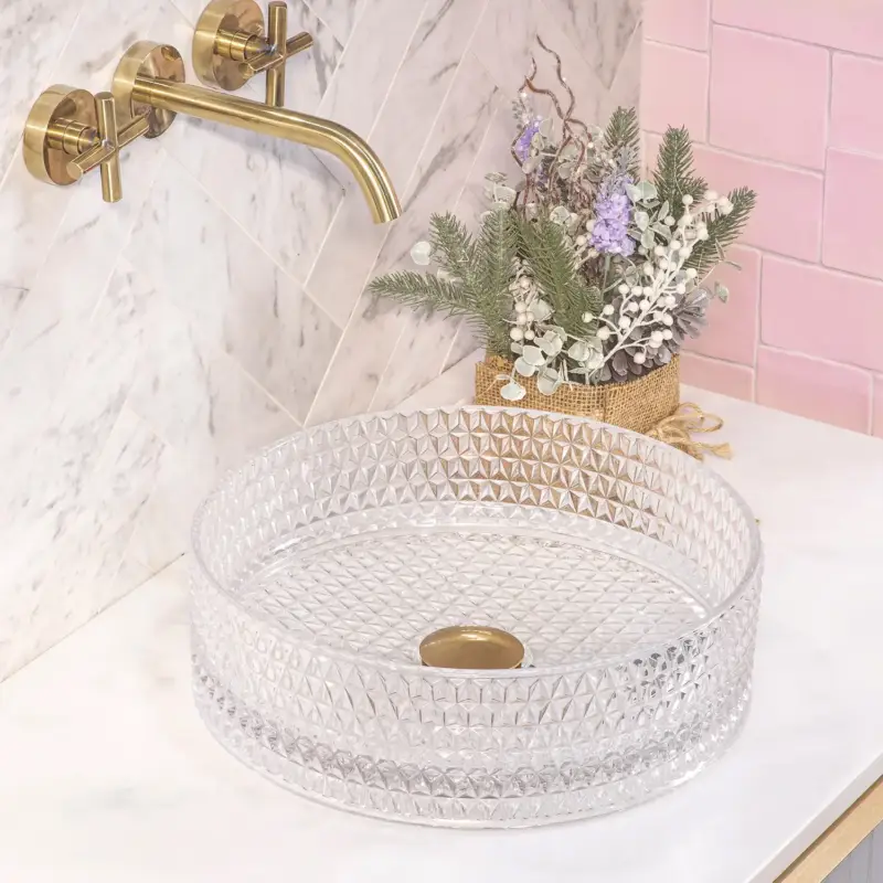 Aufsatzwaschbecken Rea Cristal Transparent Heißes Angebot