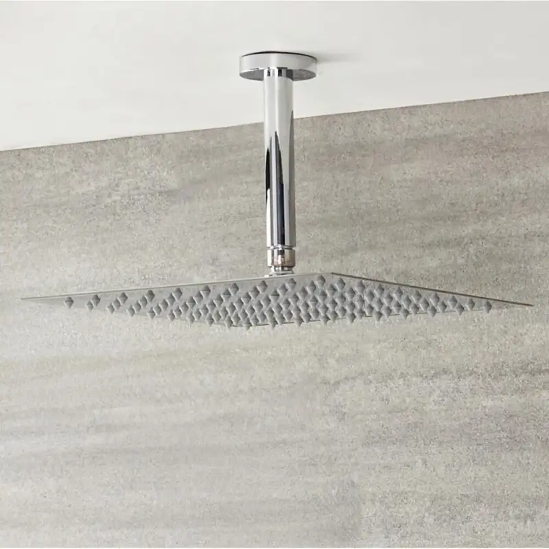 Must-Have Duschkopf Edelstahl 300mm zur Deckenmontage mit 200mm Arm