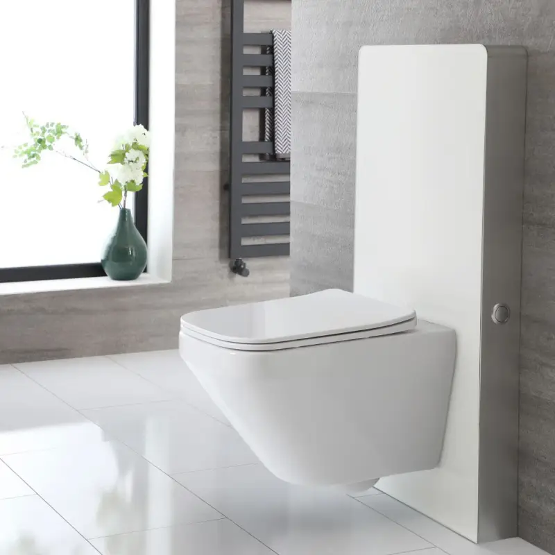 WC-Einheit 500mm (ohne Hänge-WC) | Weiß - Saru Neue Ware