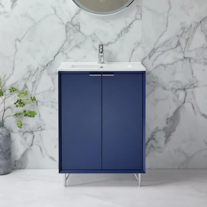 Waschtischunterschrank mit Waschbecken 610mm - Farbe und Griffe wählbar – Edge Preis Gesenkt