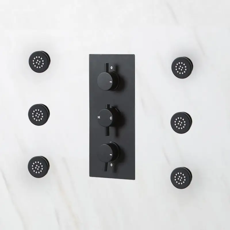 6 Massagedüsen, rund – Schwarz – Nox Schnäppchen