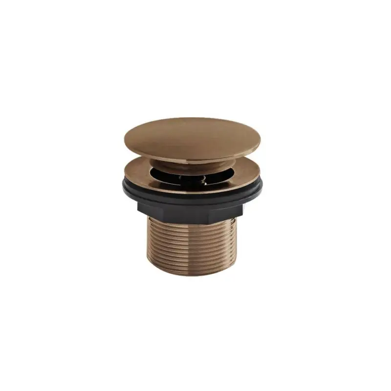 Ablauf mit Push-Up-Stöpsel ohne Überlauf 60mm - gebürstetes Kupfer Heißes Angebot