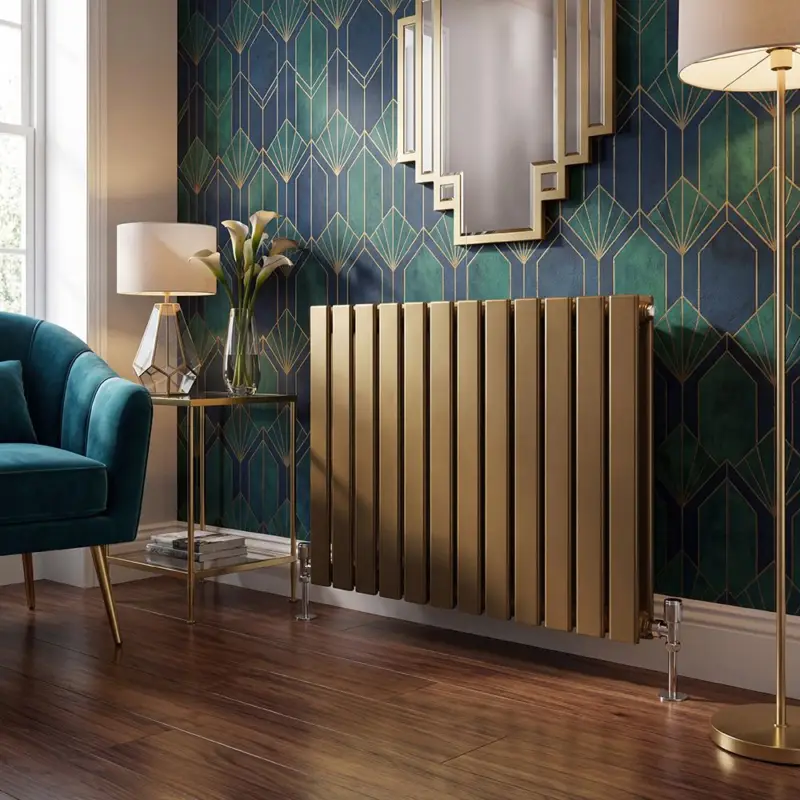 Top-Angebot Design Heizkörper Horizontal in Metallic Tönen | Größe & Farbton wählbar - Delta