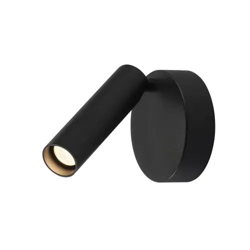Aktuell SLV MILAN Single Spot, Wand- und Deckenleuchte, rund, schwarz, 7,5W LED, 3000K, dimmbar