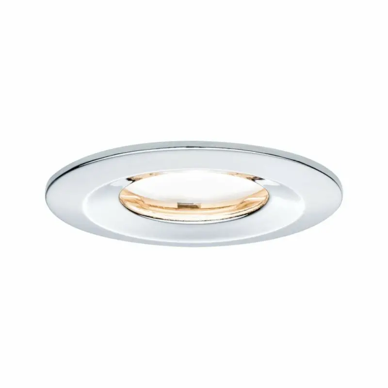 Paulmann LED Einbauleuchte Nova Plus Coin starr IP65 rund 78mm Coin 6W 470lm 230V dimmbar 2700K Chrom Kostenloser Versand
