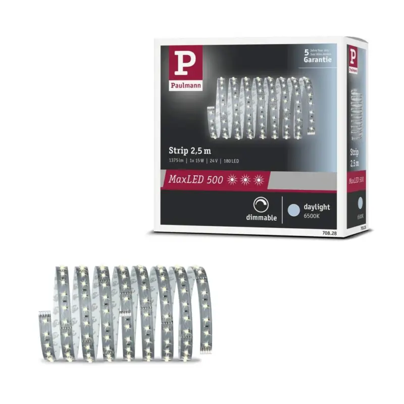 Sonderaktion Paulmann MaxLED 500 Strip unbeschichtet 2,5m Tageslichtweiß