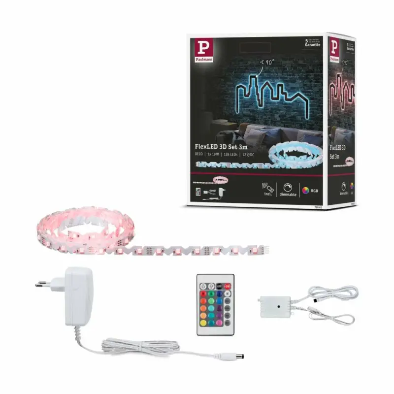 Preis Gesenkt Paulmann FlexLED 3D Basisset 3m RGB
