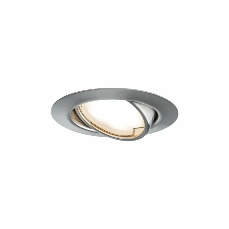 Neu Paulmann Einbauleuchte LED Base rund 1x5WEisen gebürstet
