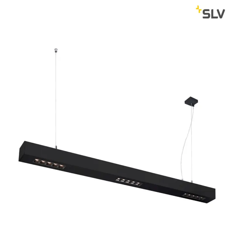 Echt SLV Q-LINE PD, LED Indoor Pendelleuchte, 1m, BAP, schwarz, 3000K