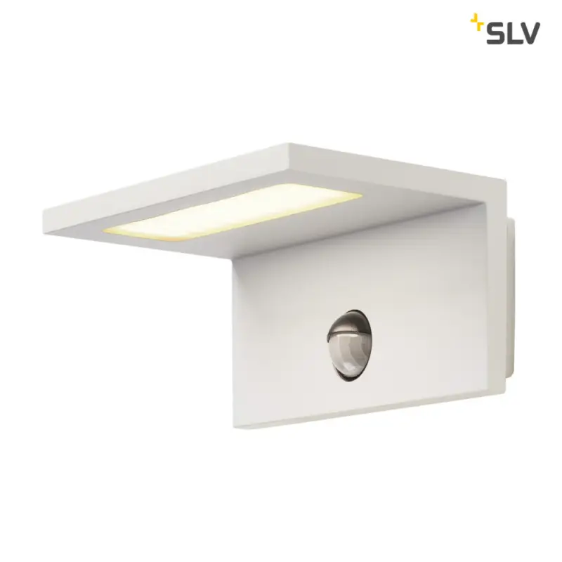 SLV LED SENSOR WL, LED Outdoor Wandaufbauleuchte, IP44, weiß, 3000K Schneller Versand