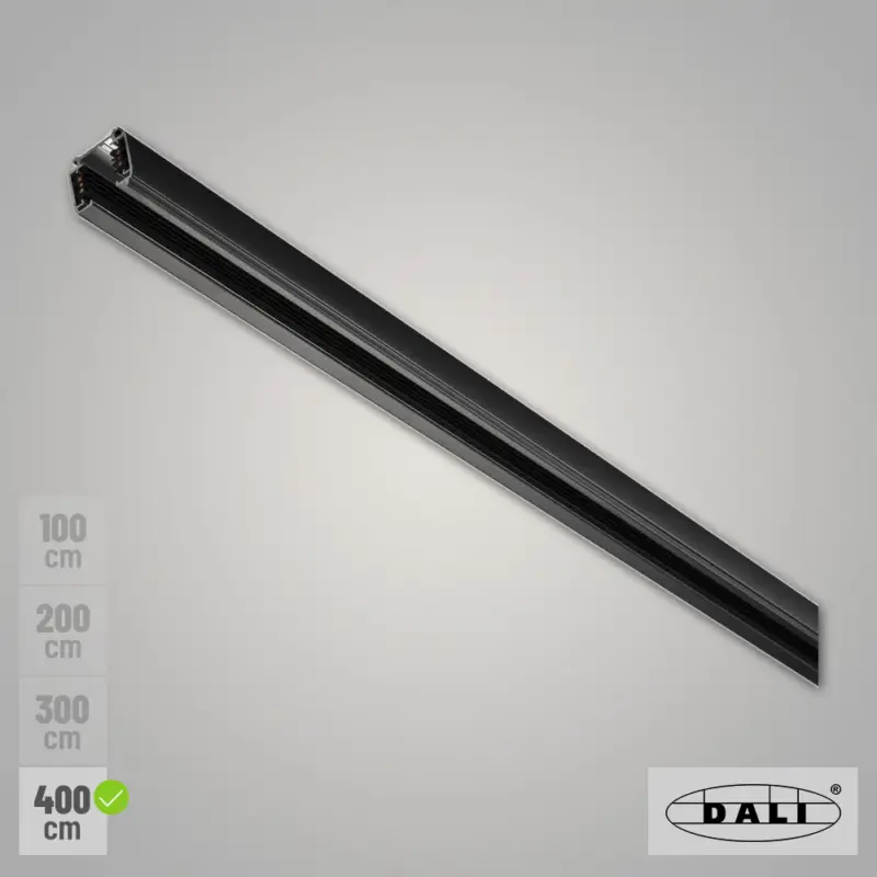 SLV S-TRACK DALI 3-Phasen Stromschiene 4m schwarz Aufbauschiene Neue Ware
