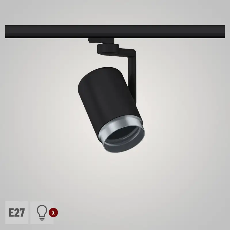 Preis Gesenkt Paulmann ProRail3 Schienensystem Spot Asthene schwarz silber E27 max. 50W