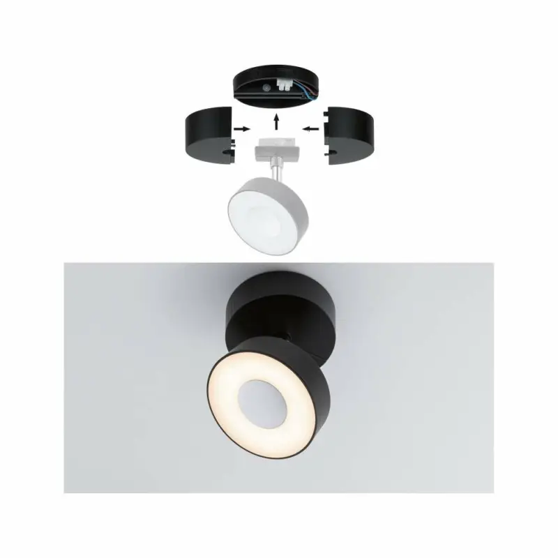 Bestseller Paulmann URail Einzel-Spot-Aufhängung Base Schwarz max. 50W 230V inkl. Anschlussklemme